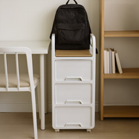 히키스 공부방 사무실 무빙 가방 트롤리 서랍 잠금 이동식 수납장 HT