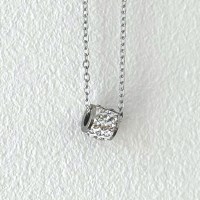 [당일 출고]큐빅 미니 펜던트 써지컬 목걸이