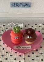 [2pSET선물포장] 귀여운 당근 버섯 캔들 집들이 선물 소품