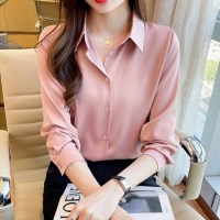 베이직 심플 새틴 셔츠