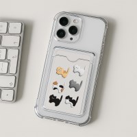 육냥이 아이폰 갤럭시 방탄 카드수납케이스