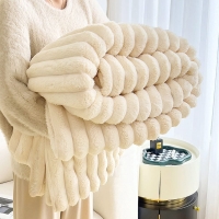 크림웨이브 극세사 담요 블랭킷 사계절 소파 이불 사무실 무릎담요