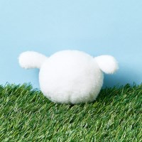[짱구는못말려] 흰둥이 털로 만든 흰둥이 얼굴 인형 키링