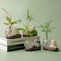 낚시하는 피규어 수경재배 수경 식물 키우기 쉬운  인테리어 집들이