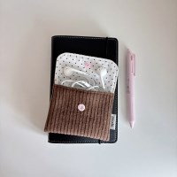 button card wallet_corduroy (brown)