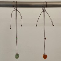 게이샤 빈티지 하트 롱목걸이 네크리스 2 color