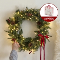 벨벳 글로리 크리스마스 리스 풀세트 오브제 인테리어 소품 트리