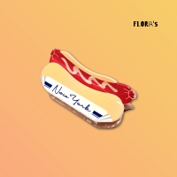 키치 무드 헤어집게핀 뉴욕 핫도그 클로