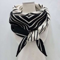 [애슬릿]롱 머플러 여성 스트라이프 빅 대형 삼각 숄 어깨 겨울 큰