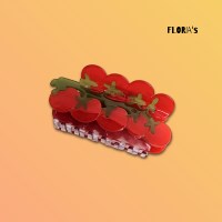 키치 무드 헤어집게핀 방울토마토 | CHERRY TOMATO 클로