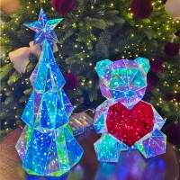 아웃팅 크리스마스트리 미니트리 무드등 지네전구 내장