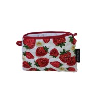 미니지퍼파우치 화이트딸기