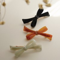 바이데이지 프랑스 리니어 큐빅 리본 자동핀 Bh0962