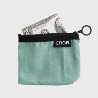 waterproof color ring zipper pouch emerald (2 sizes)