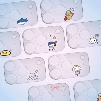 귀여운 카메라보호 강화 필름 아이폰17 프로 전용 디자인