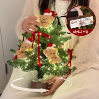 곰돌이 회전 미니트리 풀세트 트리 무소음 크리스마스