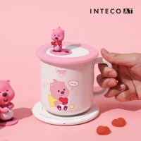 [보프렌즈] 잔망루피 도자기 머그컵 휴대용 머그워머 세트