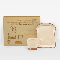[보프렌즈] 미피 식빵 플레이트 앤 머그 세트