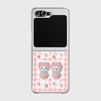 [어프어프X냐한남자 춘배]딸기냥-SILVER(Z플립-에폭시)