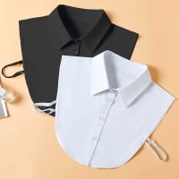 레이어드 페이크 카라 이너셔츠 넥케이프 사계절 여성 무지 넥카라