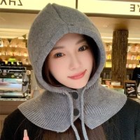 니트 후드모자 넥워머 바라클라바