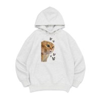 [후드티 고양이밈]오버핏 가을 겨울 홈웨어 잠옷 커플티 생일 웃긴선