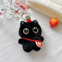 애플 깜장 냥이 인형 키링 고양이 검은고양이 키홀더