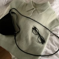 몽글 앙고라 카라 어깨퍼프 반팔니트 4 color