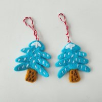 크리스마스 양모 블루트리 오너먼트&키링