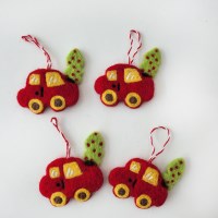 크리스마스 양모 트리자동차 오너먼트&키링