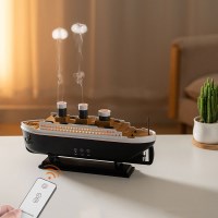 타이타닉 모형 저소음 가습기 무드등 리모콘