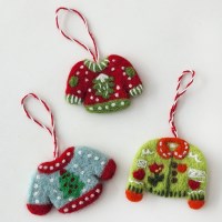 크리스마스 양모 스웨터 3종 오너먼트&키링