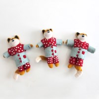 크리스마스 양모 잠옷여우 오너먼트&키링