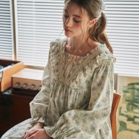 이델라 긴팔 원피스 크림 (21수)