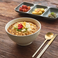 국내생산 고은 오목 면기 (2colors)