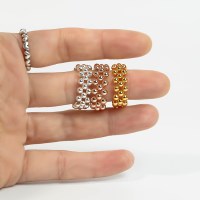 [실버] 3 라인 볼 반지