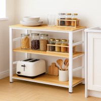 참 주방수납장 전자레인지 선반 3단 1200x400