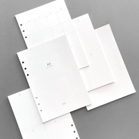 루카랩 A5 2026 6공 위클리 날짜형 리필속지