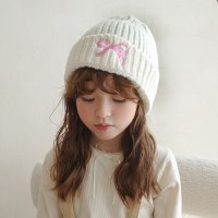 채니봉봉 웨일리 리본 니트비니 유아모자