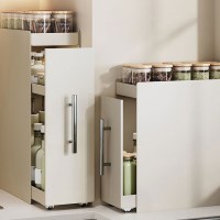 이동식 틈새수납장 주방 슬라이딩 틈새장 보관 수납 정리함