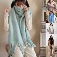 라떼 무지 머플러 긴목도리