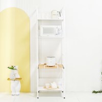 라씨 철제 전자렌지 수납장 밥솥 선반 틈새 주방 렌지대