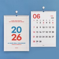 2026 기본 A3 벽걸이 달력 대형 캘린더 집꾸미기 플래너 은행 달력