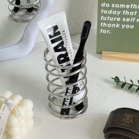 304 스테인리스 코일형 칫솔 치약 꽂이 2type