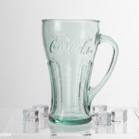 코카콜라 스페인산 핸들 컨투어 글라스 머그컵 유리컵