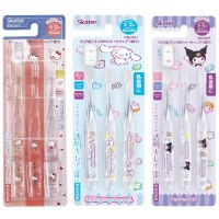 산리오 캐릭터 헬로키티 쿠로미 시나모롤 아동용 칫솔 3P 세트