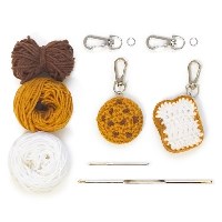 촉촉 초코칩 쿠키와 퐁실 식빵 키링 - Knitting kit
