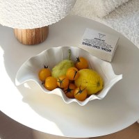 나뭇잎모양 세라믹 인테리어 소품 트레이 악세사리 열쇠 장식