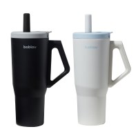바블로브 인피니티 보온보냉 대용량 빨대 316고급스텐텀블러 1090ml