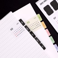 365일 달력 날짜 인덱스 스티커 세트